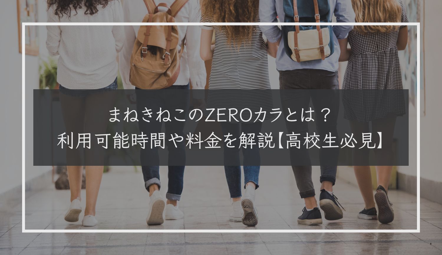 まねきねこのZEROカラとは？利用可能時間や料金を解説【高校生必見】